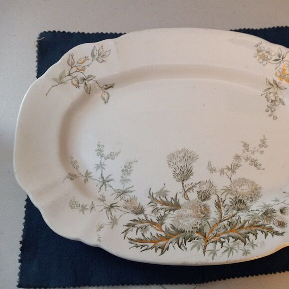 Vintage John Edwards England Platter "Thistle" - Picture 6 of 12